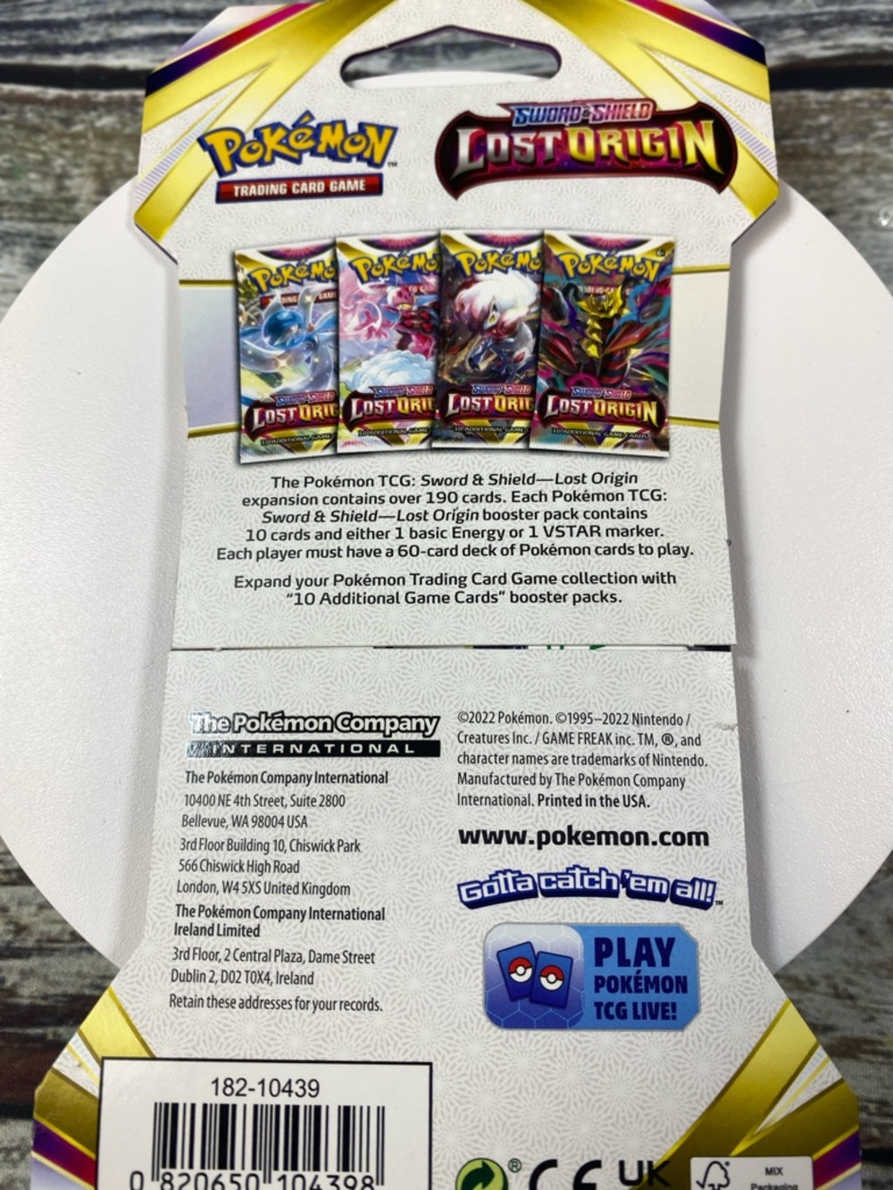 Pokémon TCG Lost Origin Booster Pack (Sword & Shield) – Sealed - Picture 3 of 3